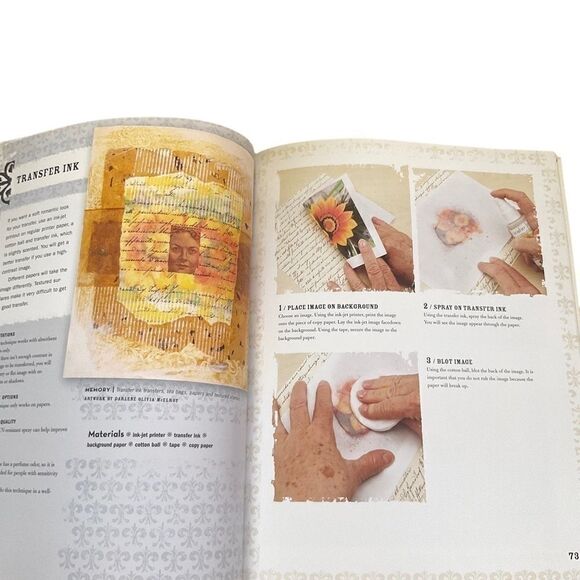 IMAGE Transfer Workshop Mixed Media Techniques Book - Picture 12 of 16